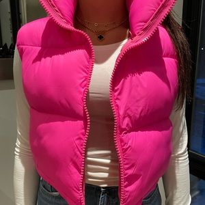 Easel Los Angeles Nylon Neon Pink Vest